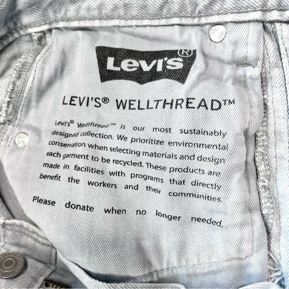 Levi's Wellthread High Loose Jeans in Meadow Flower Size 24 - Picture 13 of 16